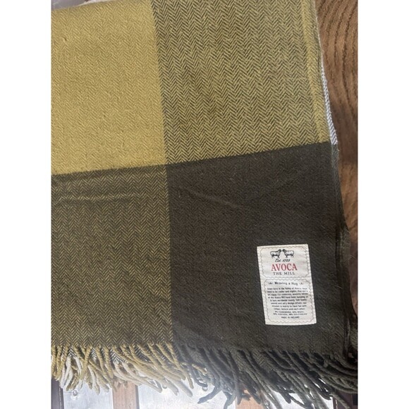 Avoca The Mill Cashmere  Wool Viscose Blend 60 X 36 Inch Throw Made In Ireland - Picture 5 of 6